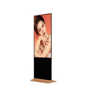 8 Array Mic 75 Inch Vertical Interactive Totem LCD Advertising Display With