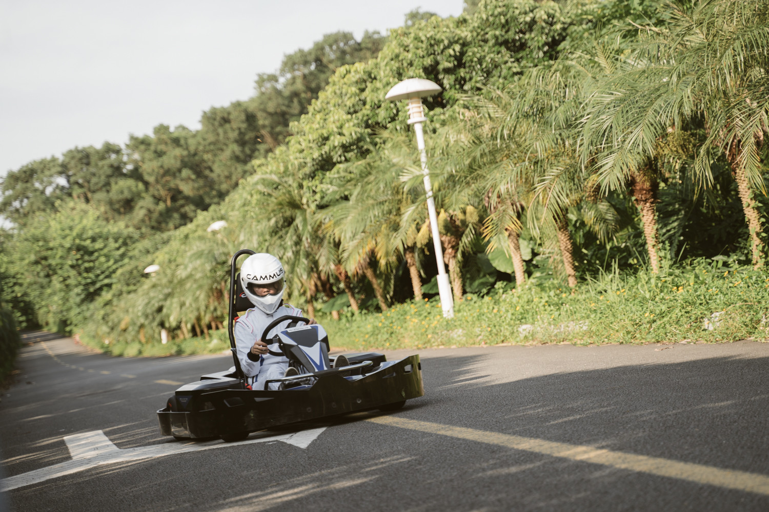 Professional 4 Wheel Electric Indoor Karting 3500RPM Remote Maintenance