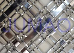 China Silver Wire Mesh Grille Inserts For Cabinets , Luxury Yachts Decorative Metal Mesh on sale
