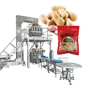 China Automatic Nuts Packing Machine with Multihead Weigher 30-60BPM 10g-300g and 10 Color Touch Screen on sale