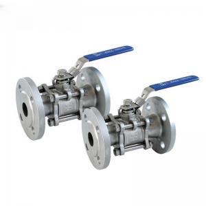 China 3PC Stainless Steel Flange Ball Valve DN15-DN 150 for Straight Through Type Channel factory