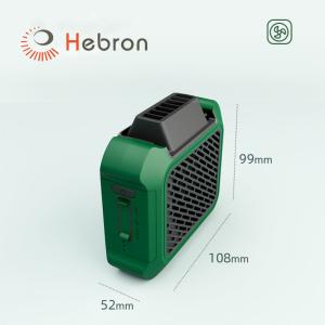 China Hebron Leafless Portable Waist Fan Noiseless Weightless Mini Fan With Light factory