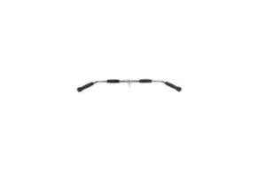China Accessories For Gym Fitness Use , Revolving Curl Bar With Rubber Handgrips factory