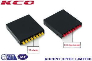 China IP55 Wall Mount Fiber Patch Panel 8 Port FC ST SC LC E2000 Indoor Metallic Black factory