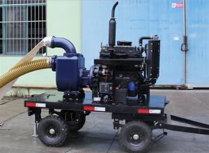 China Energy Saving Double Suction Diesel Type Mobile Pump Truck factory