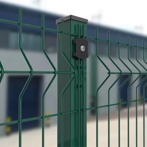 China Galvanized Steel Metal Customize Pvc Coated 3d Curved Fence For Garden factory