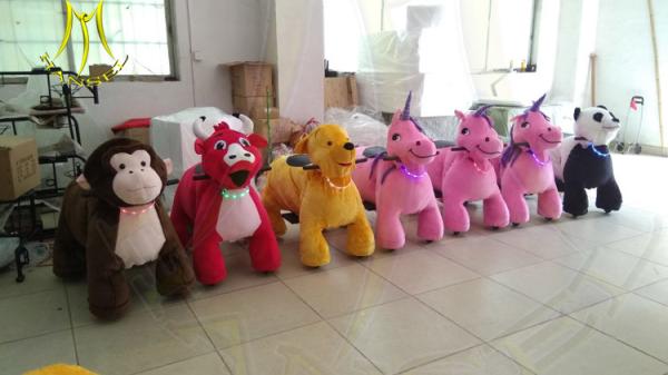Hansel amusement battery powered playground stuffed motorized animals