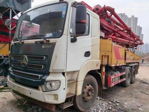 China Semi Dry Shotcrete Type 43 Meters Sany Concrete Pump Truck Professional Boom Pump Truck factory