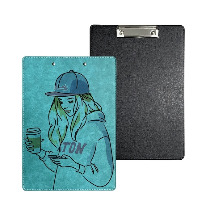 Sublimation Folders File Clipboard Blank Custom Logo A4 A5 PU Leather Sublimation Clipboards