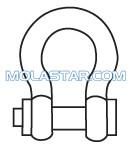 Marine Shackle Safety Bolt Type Anchor Shackle MLG 346 High Strength High