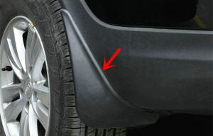 China Durable Plastic Car Splash Guard , KIA SportageR 2010 Mud Flaps Splash Guard factory