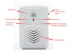 COMER motion detector voice prompt mp3 sound player entry exit doorbell