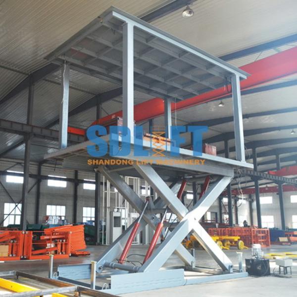 3Ton 3M Double Deck Hydraulic Scissor Car Lift Garage Double Car Elevator For