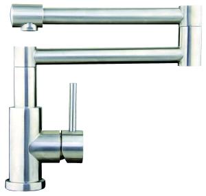 China stanless steel Lead free Inox Body Fashion Swivle Sprayer Kitchen Taps Sink Faucet Kitchen australia watermark mixer tap factory
