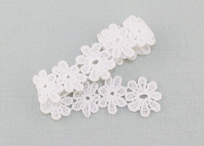 Daisy Venice Lace Trim Organic Cotton Padded Lace Trim Water Soluble Dress Ribbon