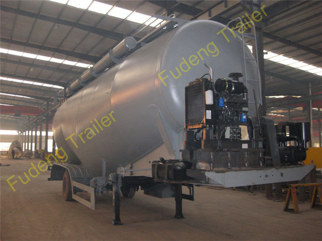 Tri axle 50cbm Bulk Cement tanker semi trailer for sale 12 wheeler