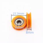 608Z Small Plastic Pulley Wheels For Sliding Door 696zz 626zz Bearing