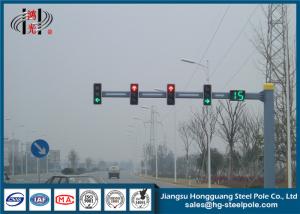 China 5mm Thickness Polygonal Traffic Light Pole Hot Dip Galvanized With ASTM A 123 factory