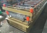 Colour Steel Roofing Sheet Roll Forming Machine With Hydralic Type Asia PLC