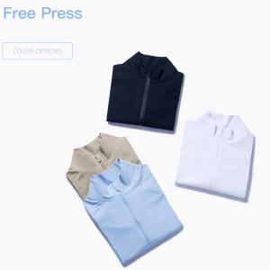 China Ironing Free Front Zipper Jacket High Neck Breathable Cropped Gym Jacket factory