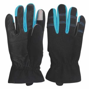 China Touch Function Mens Leather Horse Riding Gloves Goatskin Palm factory
