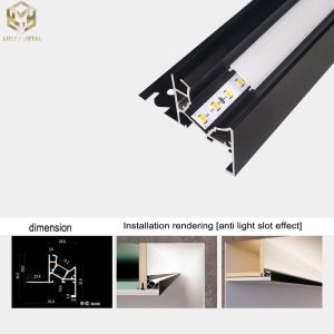 China Modern Linear Light Led Aluminium Profiles Extrusion Recessed Ceiling Line Light on sale