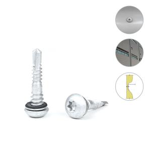 China Epdm Washer Stainless Steel Self Drilling Screw 16 /12 x32 for Roofing Panel to Purlin factory