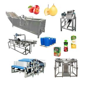 SS304 / 316 Apple Juice Processing Machine 10 - 50T/D