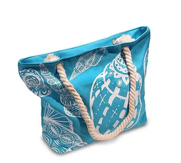 Washable Cotton Canvas Tote Bag Custom Large Capacity Recycled For Students