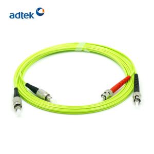 China Duplex FC to ST APC UPC OM5 2.0mm Optical Fiber Jumper Wires Multimode PVC/LSZH factory