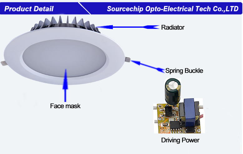 150mm led down light / quality LED downlight company