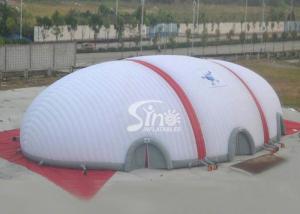 China 40x20 meters egg sports playground giant inflatable dome tent made of 1 class pvc coated nylon factory
