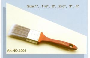 China Polyester handle pure natural bristle Chinese bristle synthetic mix paint brush No.3004 factory