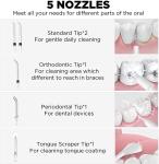 Electric Water Picks For Teeth , 40-140PSI Electric Cordless Oral Irrigator