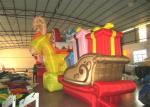 Waterproof PVC Inflatable Christmas Decorations Strong Fabric Inflatable Santa