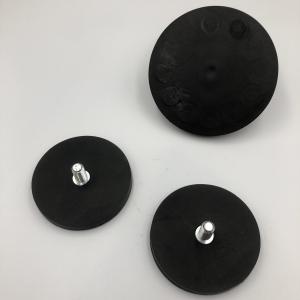 China Powerful Rubber Coated Magnet Neodymium Pot Magnet With External Thread For Sale factory