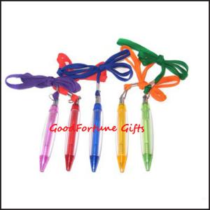 China Lanyard Tube Ballpoint Pen promotion pen factory