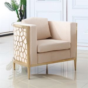 Custom stainless steel frame base upholstered bench metal table leg