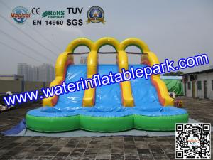 China 18OZ PVC Fun Adult Inflatable Water Slides Rentals For Event And Party factory