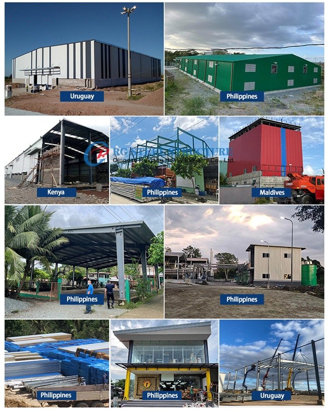 High Strength Prefabricated Steel Construction , Strong Metal Building Workshop