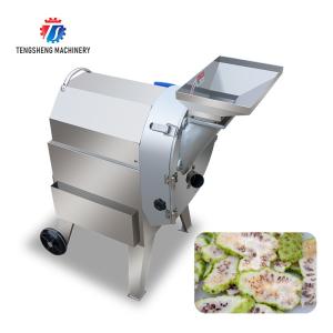 China Stainless Steel Industrial Potato Dicer , bulb rhizome turnip Cucumber Slicer Machine factory