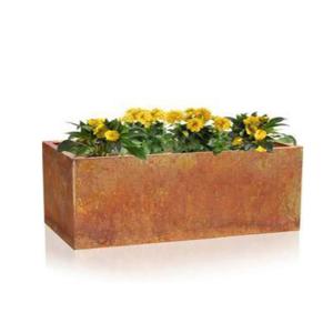 China Low Maintenance Outdoor Corten Steel Pot Frost Resistance factory