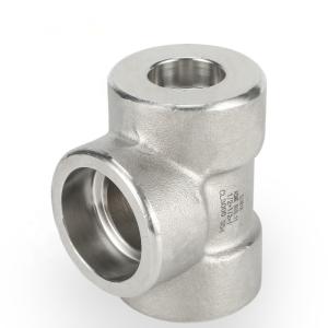 China High Pressure 304 Sw Tee Forged Steel Pipe Fittings factory