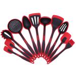 LFGB Standard Non Stick 11 Piece Silicone Turner Spatula