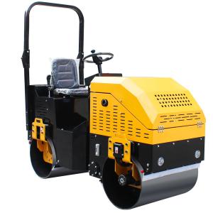 China Mini Road Roller 1.5-2.0 Tons Small Vibratory Compactor Steel Wheel Diameter 530X800 factory