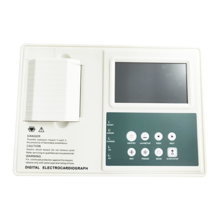 5inch LCD 3 Channel Portable ECG Machine 12 Lead Digital Electrocardiograph Machine