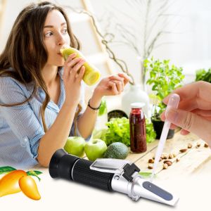 Handheld Optical Brix Refractometer 0-90 For Honey Fruit Juice Beverage Sugar