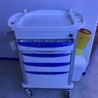 Durable Crash Cart Emergency Medical Trolley Equipment 520MM