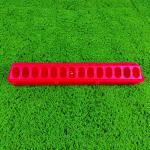 Rectangular Red Yellow Long Food Trough Standard Capacity Modern Design
