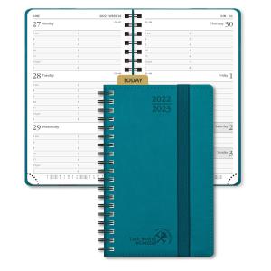 China Ecological 2 Pages Per Week Planner Pacific Green With Monthly Tabs factory